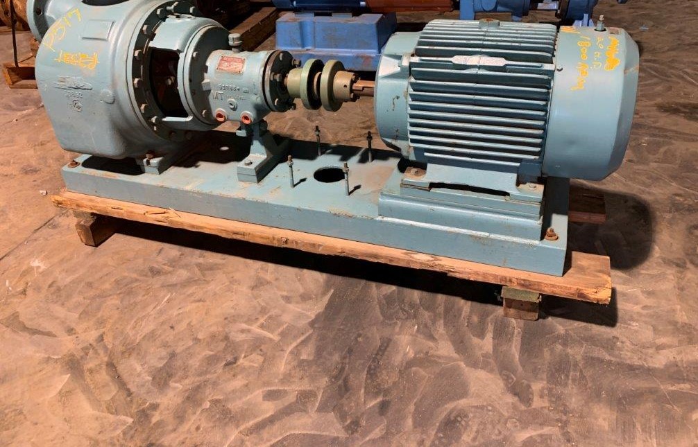 Goulds Pump Model 3796 Size 4x4-13 CD4M Pump with Reliance 20 Hp